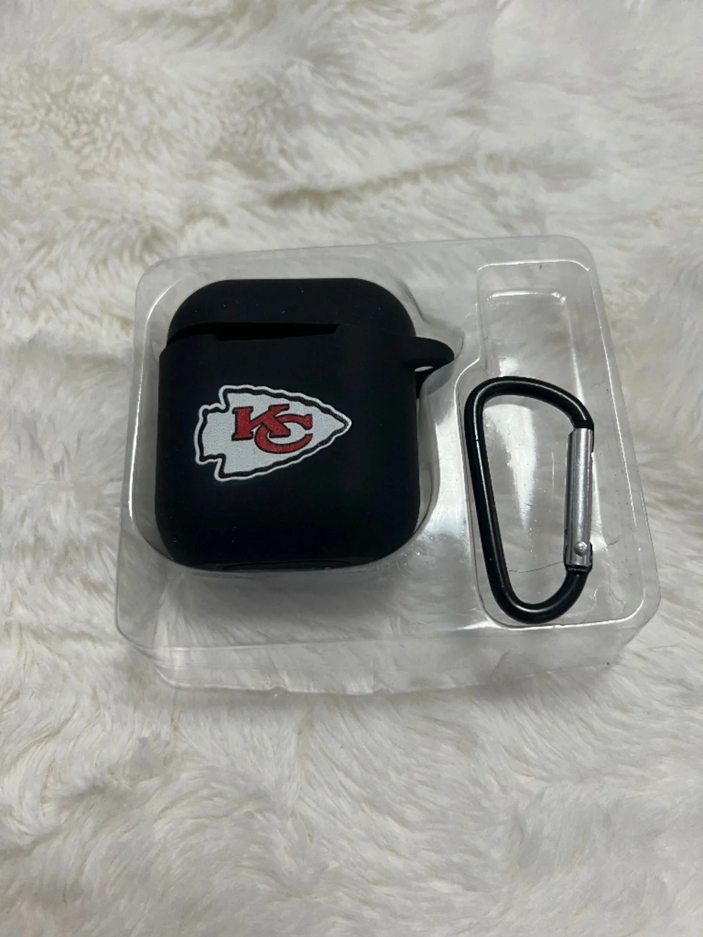 Kansas City Chiefs Black AirPods Case Cover